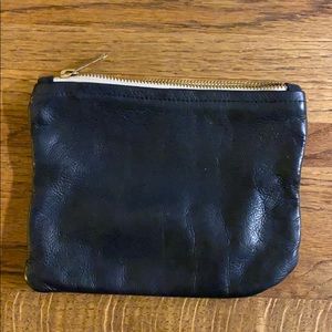 AMERICAN APPAREL LEATHER BLACK SMALL CLUTH
